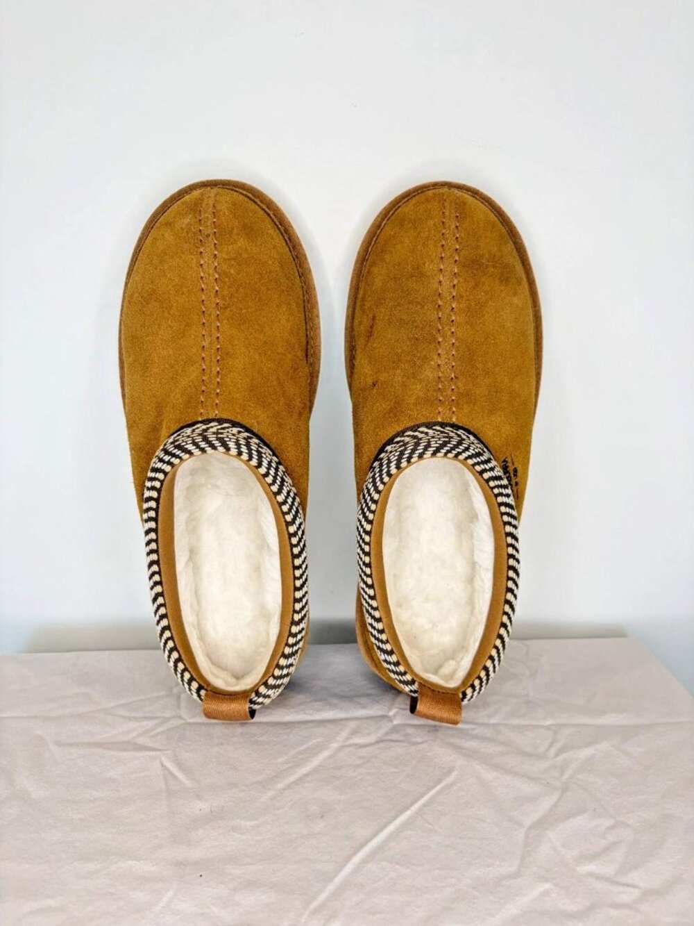 Koolaburra by Ugg Burree Slippers Women's Sz 8 Suede Faux Fur Lining Brown - Picture 2 of 11